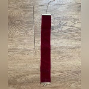 Red velvet choker